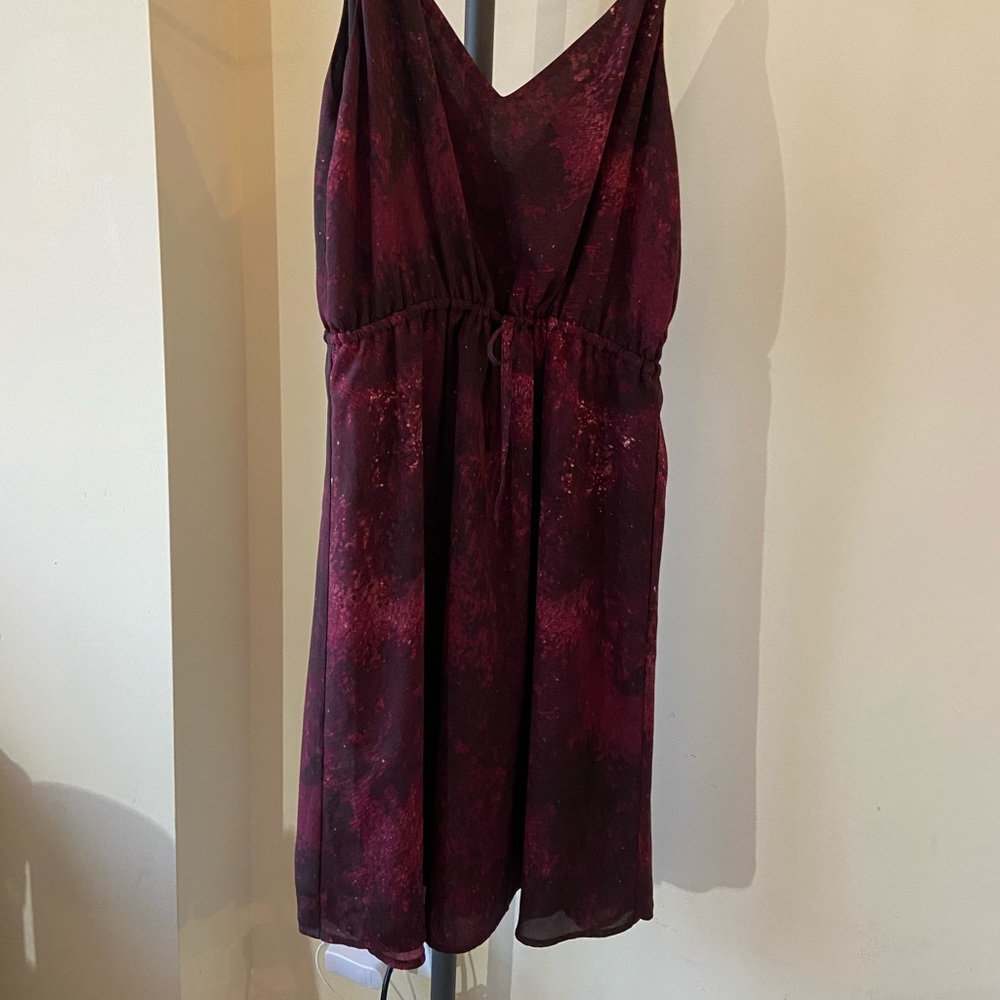 Burgundy Galaxy Dress